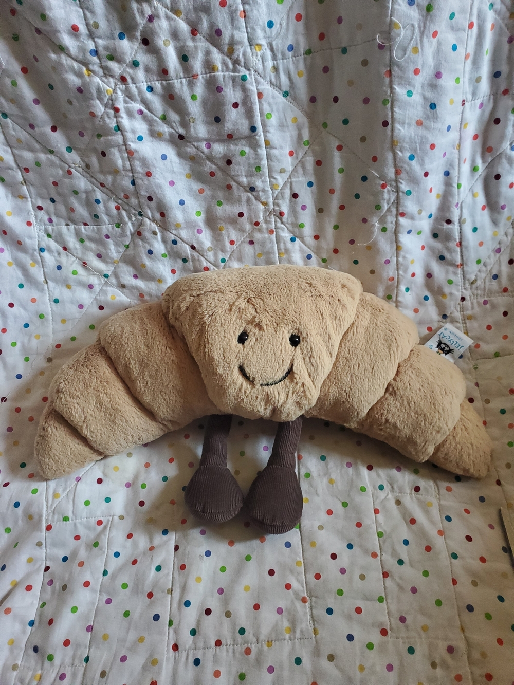 Jellicat Amusable Croisant Stuffed Plush.